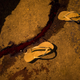 “A pair of flip-flops alongside a stream of blood from a homicide victim in Seropedica, in greater Rio de Janeiro, Brazil. The victim was a young, black man and according to people at the scene it was a gang-related shooting. Just the night before, 11 people were killed in separate incidents, the majority gang related.”